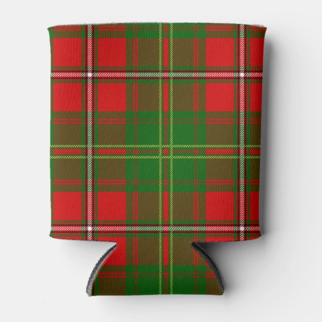 Enfriador De Latas Clan de Escocia Hay Tartán Plaid (Anverso)