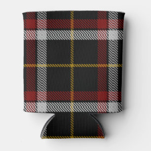 Enfriador De Latas Clan escocés Black Tartan Plaid