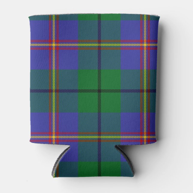 Enfriador De Latas Clan escocés Carmichael Tartan Plaid (Anverso)