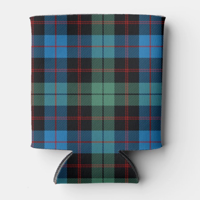 Enfriador De Latas Clan escocés Guthrie Tartan Plaid (Anverso)