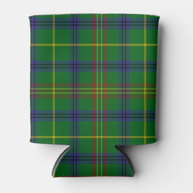 Enfriador De Latas Clan escocés Holmes Tartan Plaid (Anverso)
