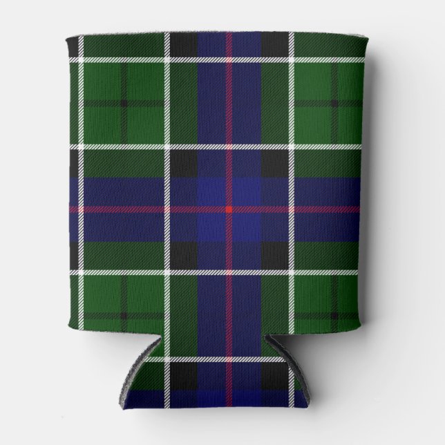 Enfriador De Latas Clan escocés Leslie Tartan Plaid (Anverso)