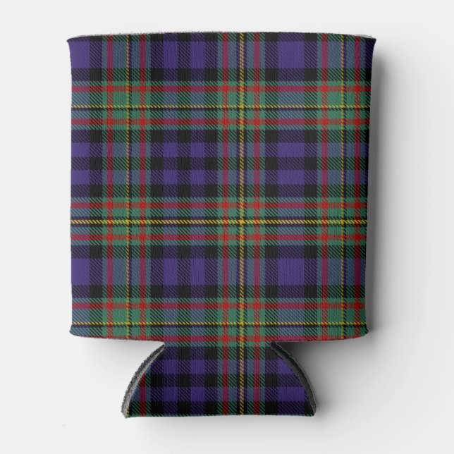 Enfriador De Latas Clan escocés MacLellan Tartan Plaid (Anverso)
