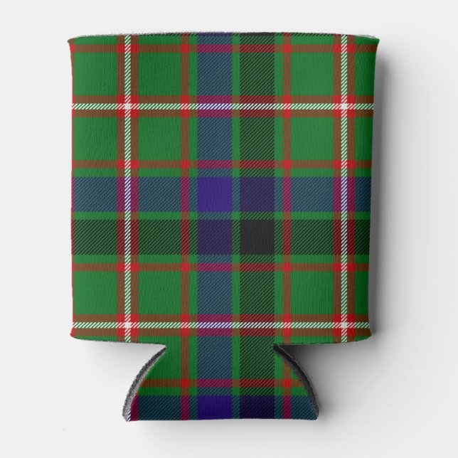 Enfriador De Latas Clan escocés Reid Tartan Plaid (Anverso)