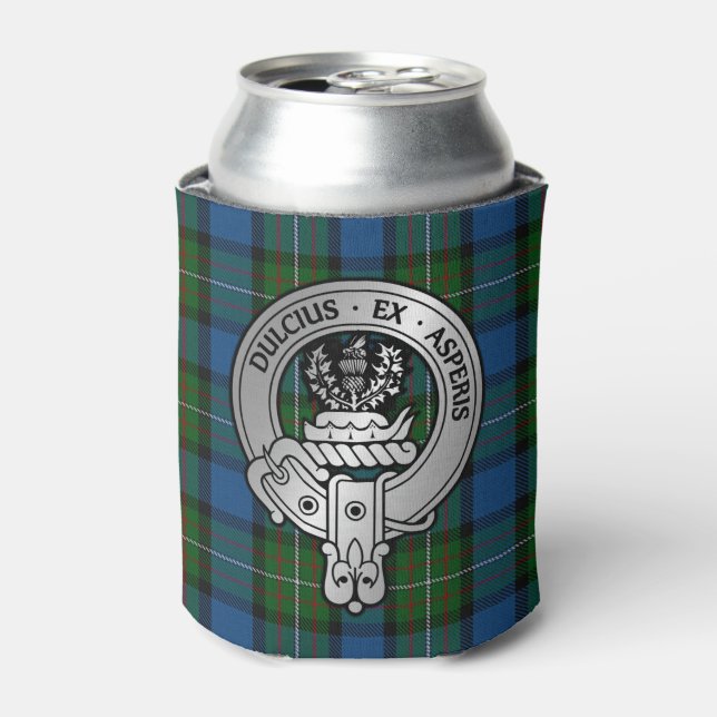 Enfriador De Latas Clan Ferguson Escudo y Atholl Tartán Refrigerador  (Lata Anverso)