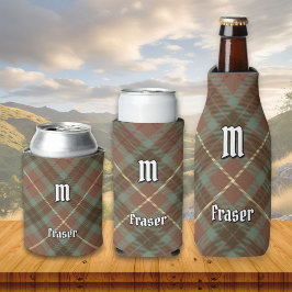 Enfriador De Latas Clan Fraser Weathered Hunting Tartán Refrigerador 