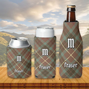 Enfriador De Latas Clan Fraser Weathered Hunting Tartán Refrigerador
