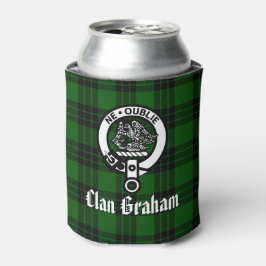 Enfriador De Latas Clan Graham Escudo Badge y Tartán
