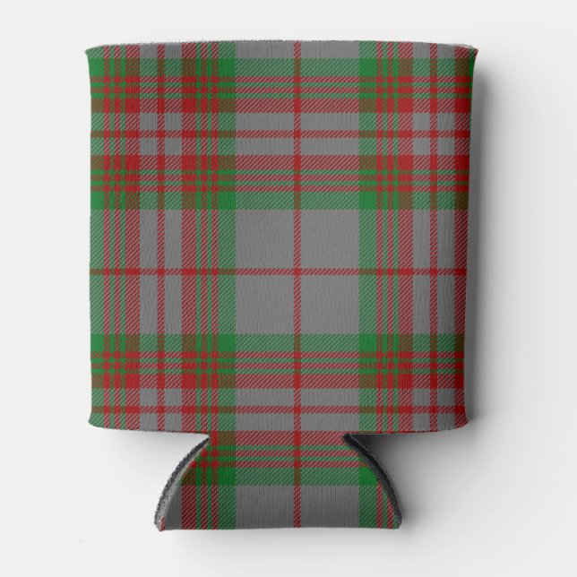 Enfriador De Latas Clan Gray Tartan Plaid (Anverso)