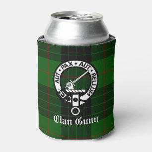 Enfriador De Latas Clan Gunn Escudo Badge y Tartán