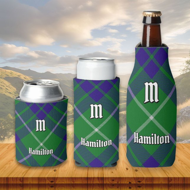 Enfriador De Latas Clan Hamilton Hunting Tartan Refrigerador de bebid (Subido por el creador)