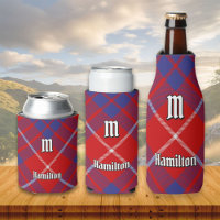 Clan Hamilton Red Tartan Refrigerador de bebidas