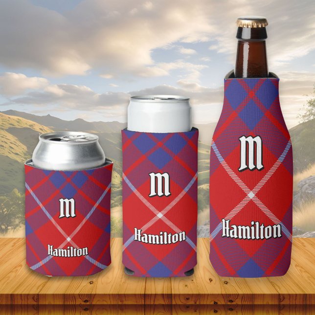 Enfriador De Latas Clan Hamilton Red Tartan Refrigerador de bebidas (Subido por el creador)