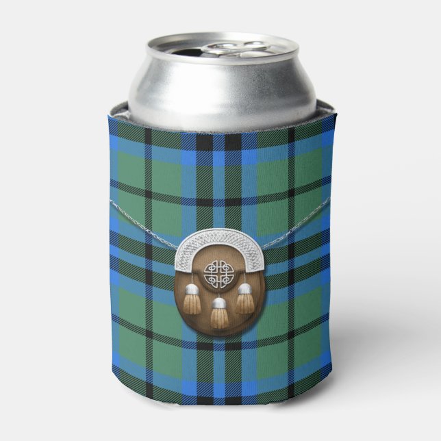Enfriador De Latas Clan Keith Tartan Y Sporran (Lata Anverso)