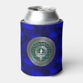 Enfriador De Latas Clan Lamont Escudo y Tartan Knot