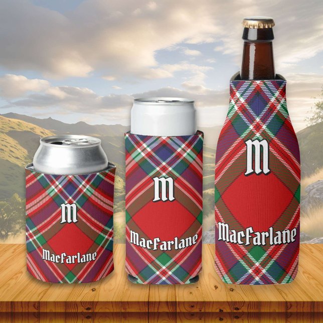 Enfriador De Latas Clan MacFarlane Red Tartan (Subido por el creador)