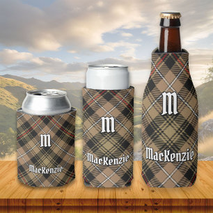 Enfriador De Latas Clan MacKenzie Hunting Brown Tartan Refrigerador d