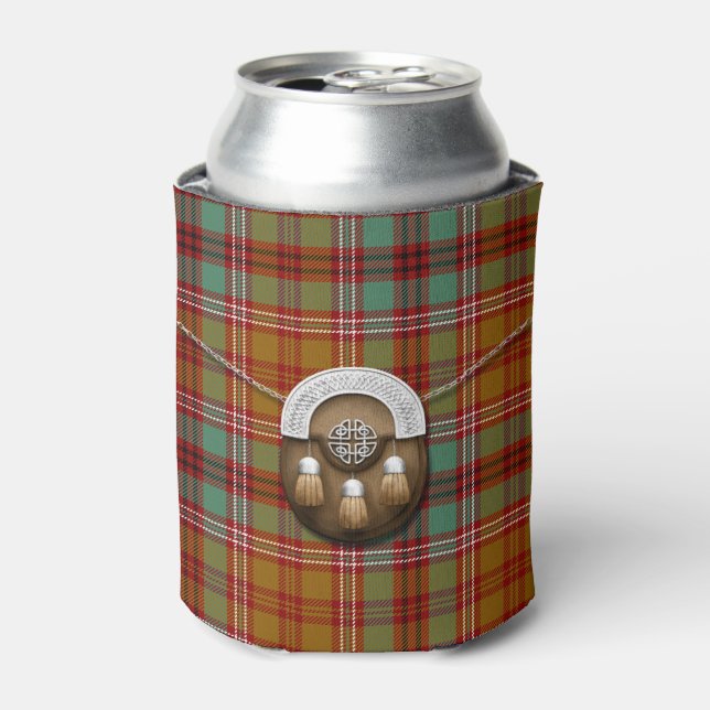 Enfriador De Latas Clan McCall Tartan Y Sporran (Lata Anverso)