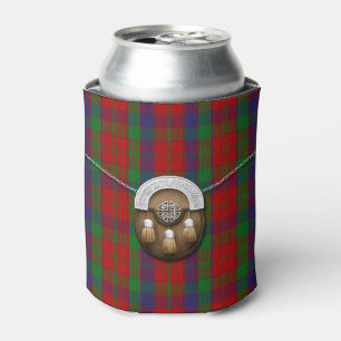 Enfriador De Latas Clan Robertson Tartan Y Sporran