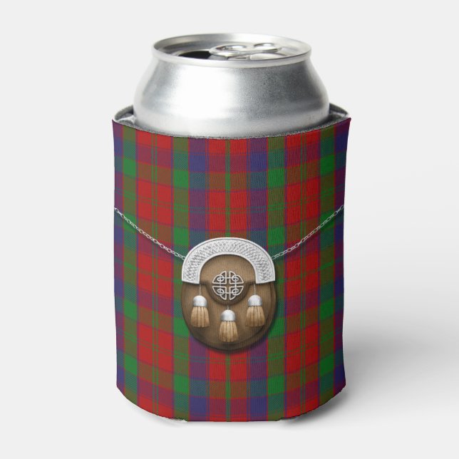 Enfriador De Latas Clan Robertson Tartan Y Sporran (Lata Anverso)