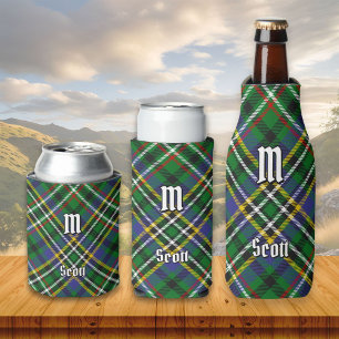 Enfriador De Latas Clan Scott Green Tartan Refrigerador de bebidas