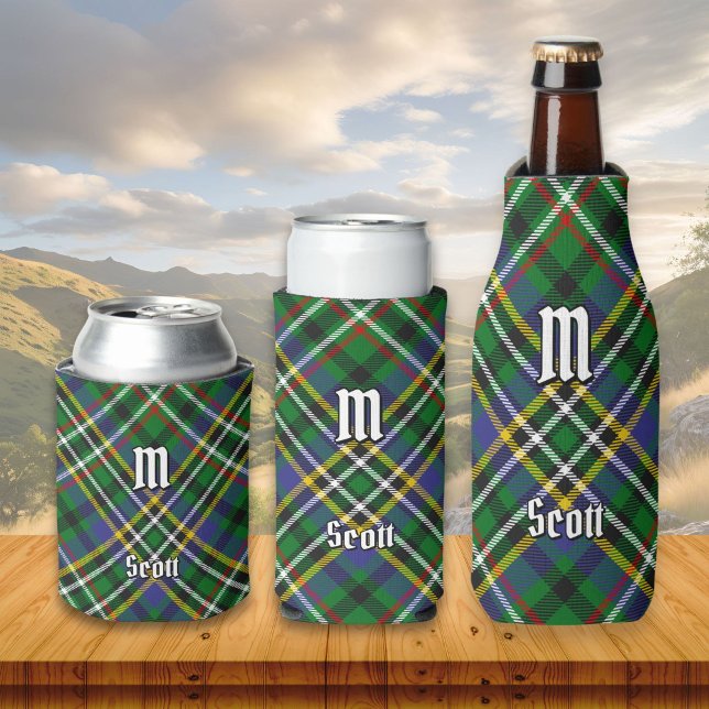 Enfriador De Latas Clan Scott Green Tartan Refrigerador de bebidas (Subido por el creador)