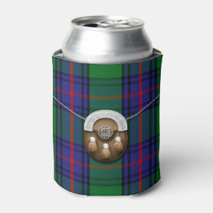 Enfriador De Latas Clan Shaw Tartan Y Sporran