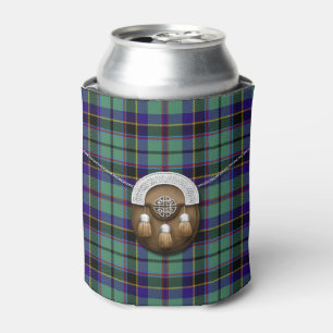 Enfriador De Latas Clan Stevenson Tartan Y Sporran
