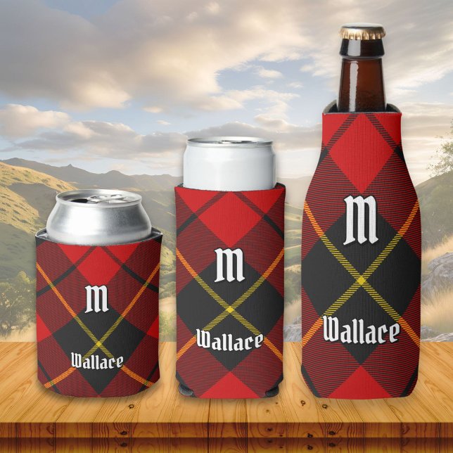 Enfriador De Latas Clan Wallace Tartan Refrigerador de bebidas (Subido por el creador)
