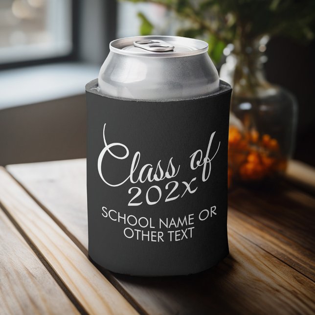 Enfriador De Latas Clase con curso de Personalizado y secundaria (Personalized can cooler - congratulations to the graduate)