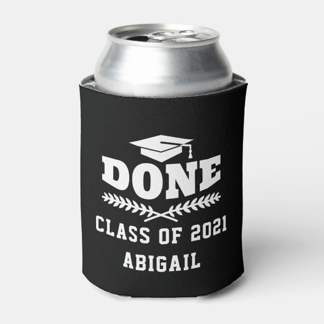 Enfriador De Latas Clase de 2021 Personalizado graduado (Lata Anverso)