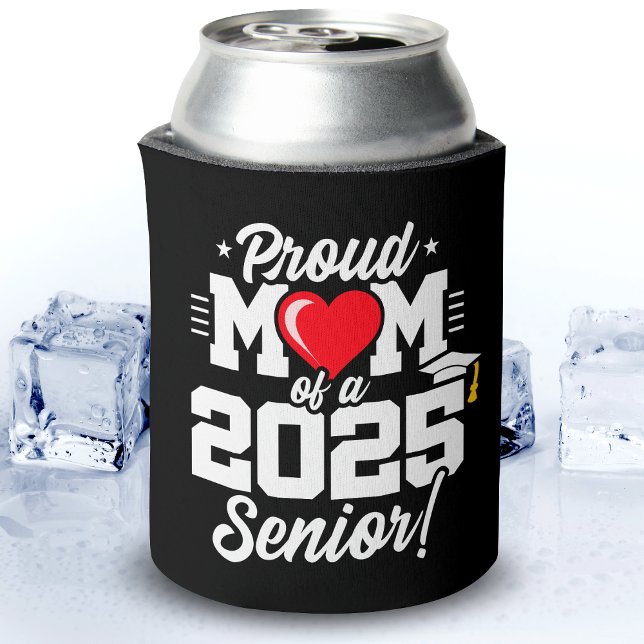 Enfriador De Latas Clase de 2025 Graduación Orgullosa Mamá de Senior  (Subido por el creador)
