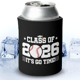 Enfriador De Latas Clase de 2026 Graduación de Béisbol ¡Es Hora de Em
