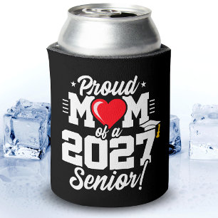 Enfriador De Latas Clase de 2027 Graduación de último año Corazón Org