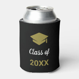 Enfriador De Latas Clase De Cualquier Año Congratos Graduación Cap