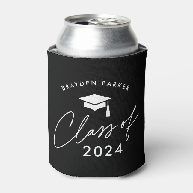 Enfriador De Latas Clase de Graduación Simple de 2024 (Lata Anverso)