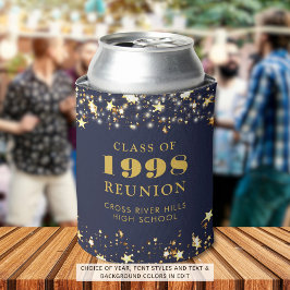 Enfriador De Latas Clase Naval de Reunión Estrellas de Oro Azul Perso