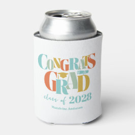 Enfriador De Latas Clase Retró de Graduación de Felicidades