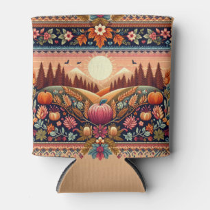 Enfriador De Latas Clásica Fair Isle Fall/Otoño