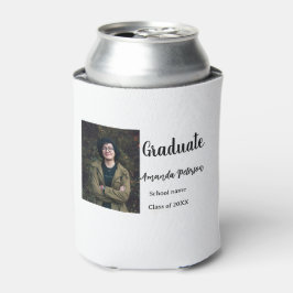 Enfriador De Latas Clásica graduación agregar nombre de foto clase de