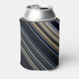 Enfriador De Latas Clásicas franjas azules de la marina