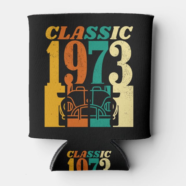 Enfriador De Latas Clásico 1973 52º cumpleaños (Anverso)