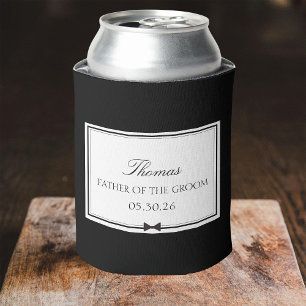 Enfriador De Latas Clásico de Bowtie padre del Groom