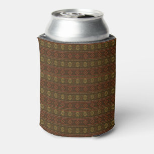 Enfriador De Latas Clásico patrón de trabajo de color otoñal isleño