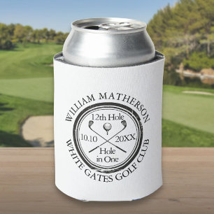 Enfriador De Latas Clásico Personalizado de Hoyo en Uno de Golf