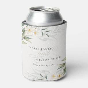 Enfriador De Latas Clásico Rústico Boda Floral Bunch