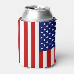 Enfriador De Latas Clásico y Cool Bandera Americana Patriótica