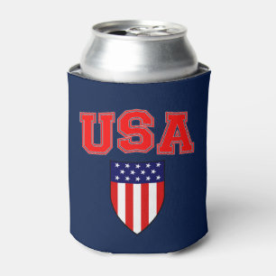 Enfriador De Latas Clásico y genial bandera estadounidense patriótica