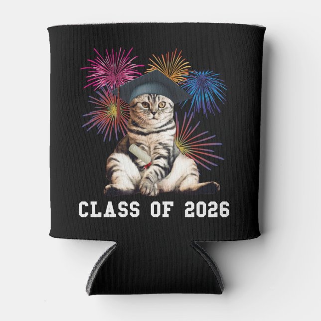 Enfriador De Latas Class Of 2026 Cat Lover (Anverso)