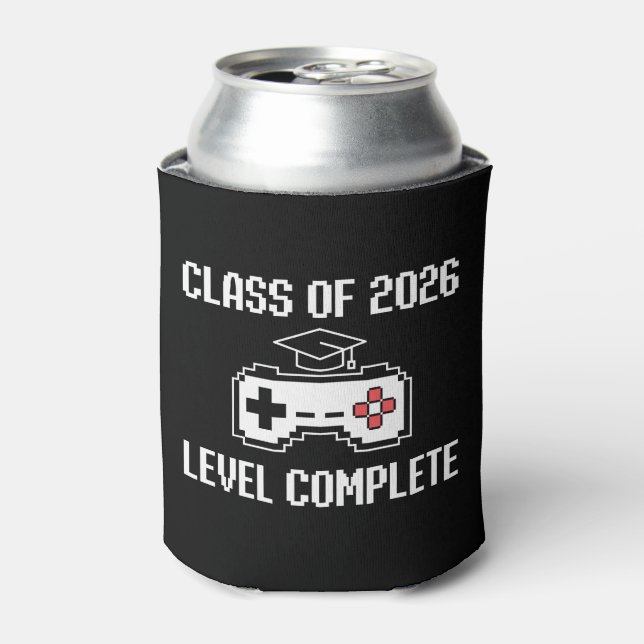 Enfriador De Latas Class Of 2026 Level Complete Gaming Graduation (Lata Anverso)